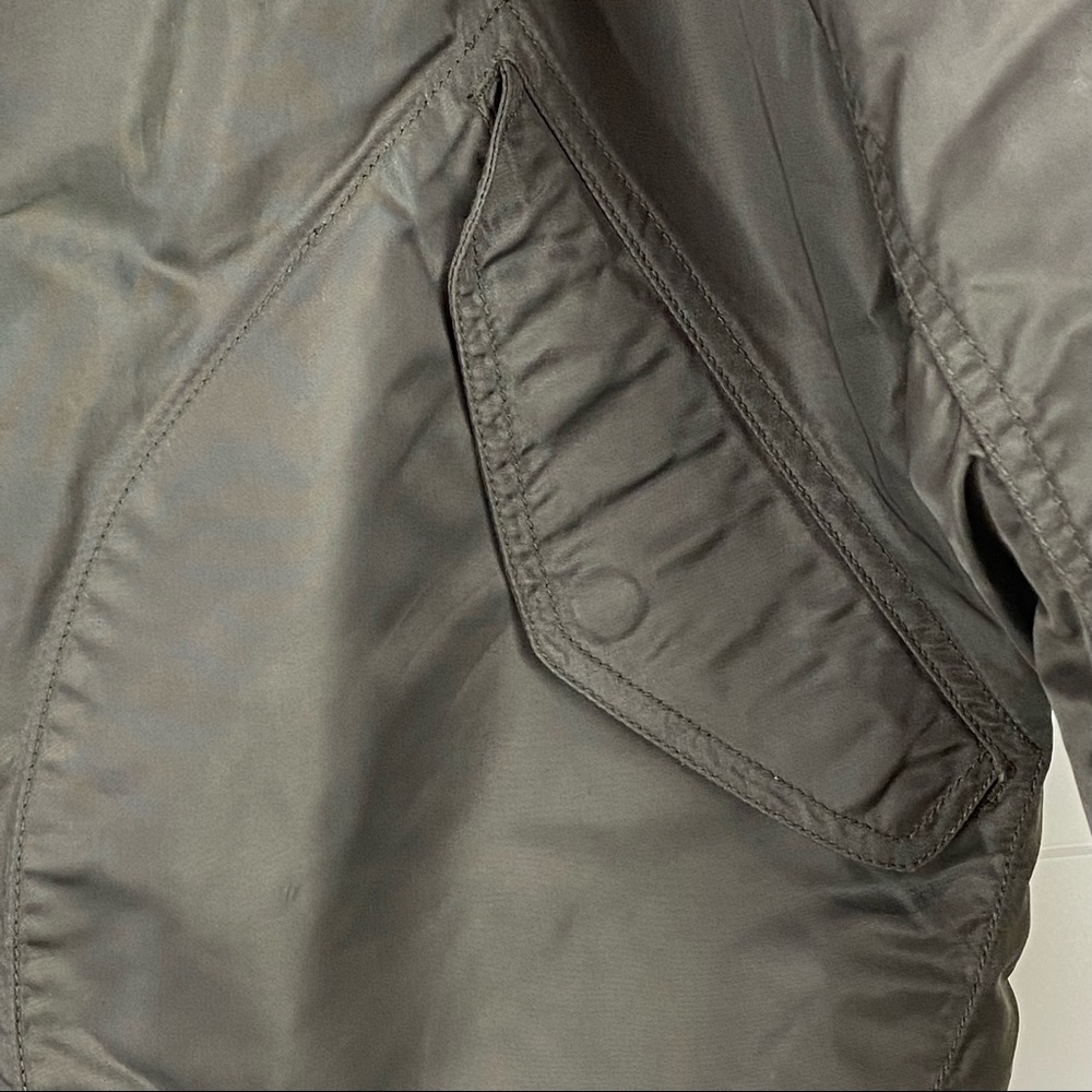 JAMES PERSE 2 Olive Utility Field Military Bomber Jacket - Picture 8 of 14
